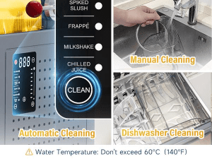 syintao slushie machine, 88oz, 6 presetprograms, no ice needed, rapid freezing &auto cleaning, make slush, margaritas,smoothies & milkshakes for couples datenight, friends & family party