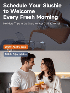 syintao slushie machine, 88oz, 6 presetprograms, no ice needed, rapid freezing &auto cleaning, make slush, margaritas,smoothies & milkshakes for couples datenight, friends & family party