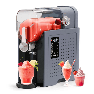 SYINTAO Slushie Machine, 88oz, 6 PresetPrograms, No Ice Needed, Rapid Freezing &Auto-Cleaning, Make Slush, Margaritas,Smoothies & Milkshakes for Couples DateNight, Friends & Family Party