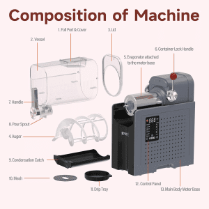 syintao slushie machine, 88oz, 6 presetprograms, no ice needed, rapid freezing &auto cleaning, make slush, margaritas,smoothies & milkshakes for couples datenight, friends & family party