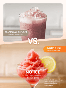 syintao slushie machine, 88oz, 6 presetprograms, no ice needed, rapid freezing &auto cleaning, make slush, margaritas,smoothies & milkshakes for couples datenight, friends & family party